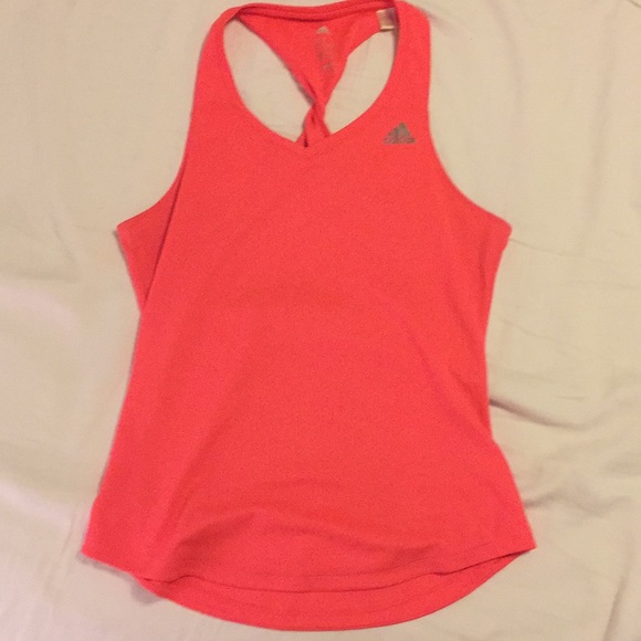 Pink Adidas Racerback Workout Tank - Picture 3 of 6